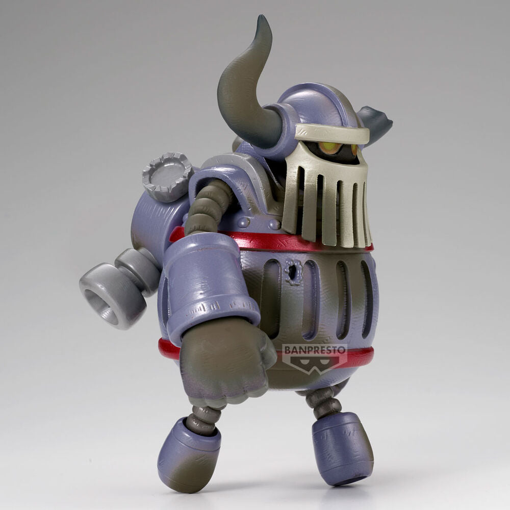 Figura Iron Giant Mega World Collectable de One Piece de Banpresto, con armadura gris, morada y roja - 3