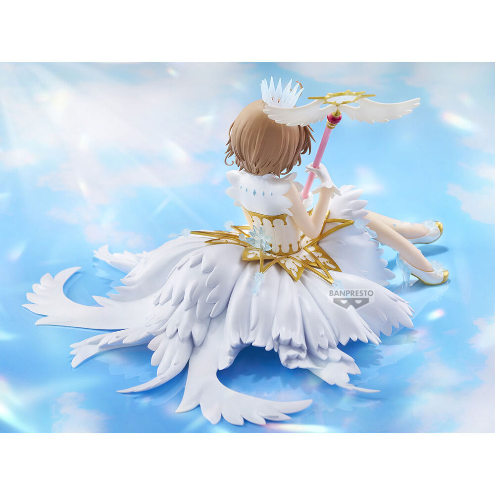 Figura de Sakura Kinomoto con bastón mágico y alas - 4