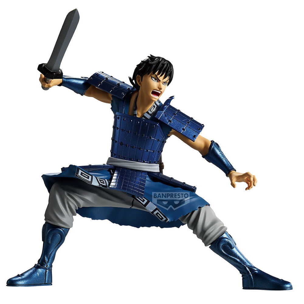 Figura de Shin de Kingdom con armadura azul y espada - 4