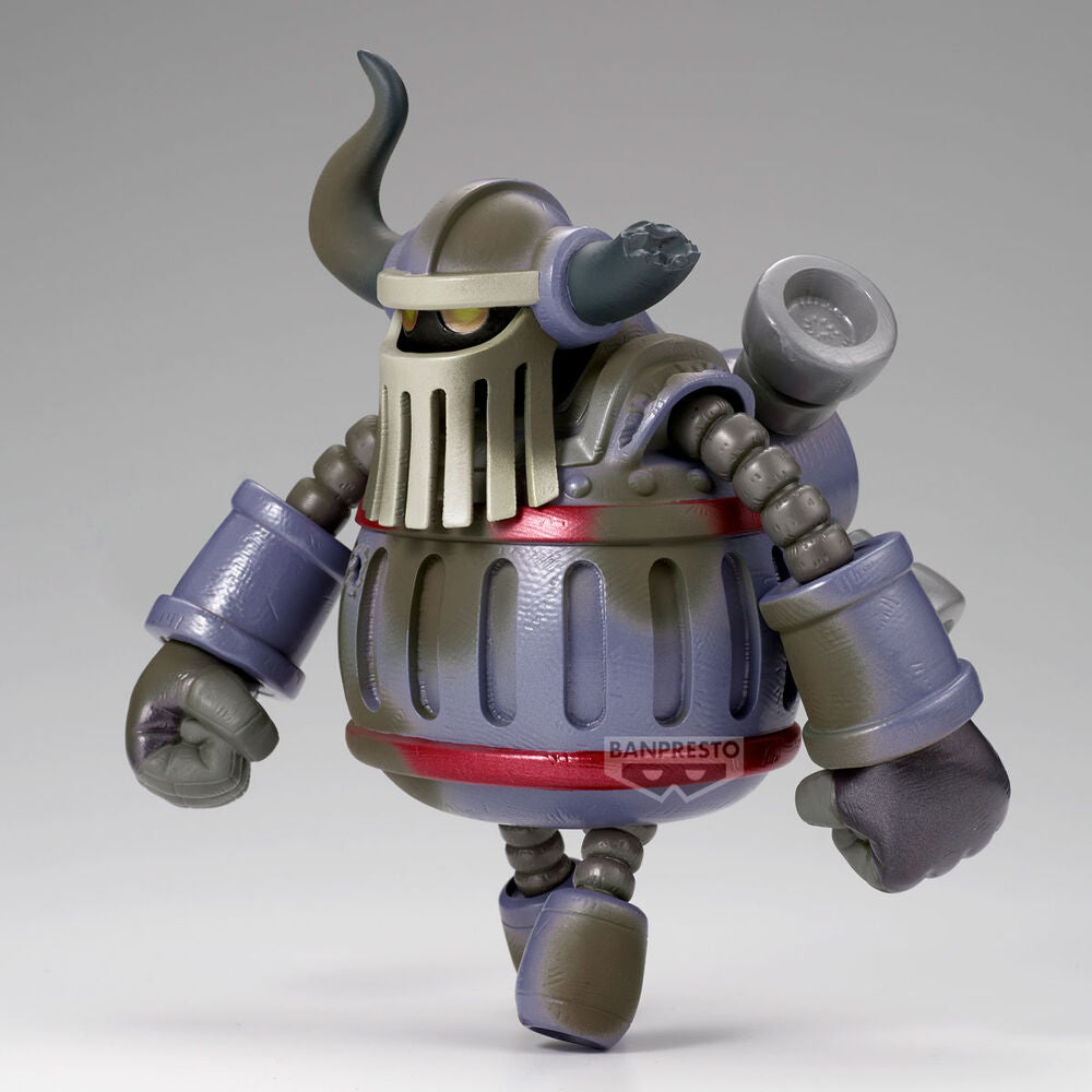 Figura Iron Giant Mega World Collectable de One Piece de Banpresto, con armadura gris, morada y roja - 4