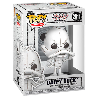 Figura Funko POP! de Daffy Duck de Looney Tunes en blanco y gris - 2