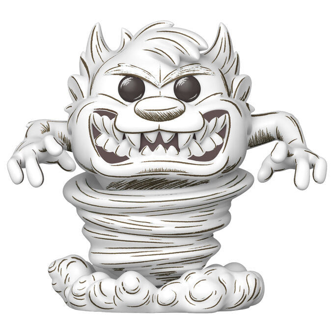 Figura Funko POP! de Tasmanian Devil de Looney Tunes en blanco