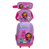 Set escolar Gabby’s Dollhouse con trolley, portatodo y bolsa portameriendas