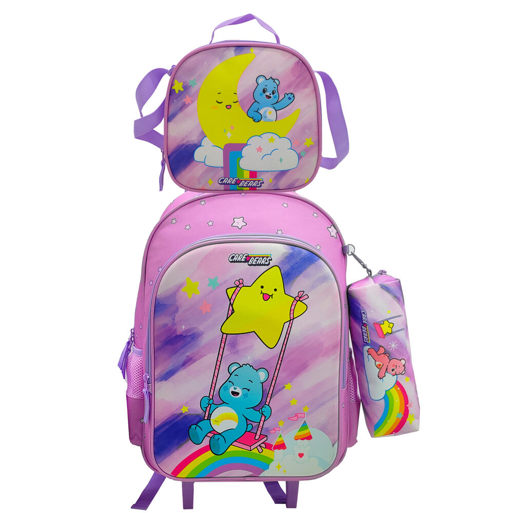 Set escolar Osos Amorosos con trolley, portatodo y bolsa portameriendas