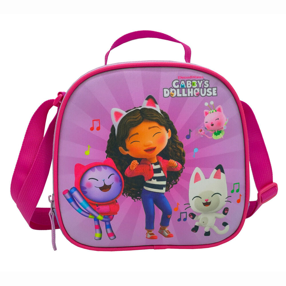 Set escolar de Gabby’s Dollhouse con trolley, portatodo y bolsa portameriendas - 3
