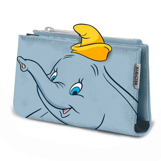 Cartera azul de Dumbo Disney con sombrero amarillo