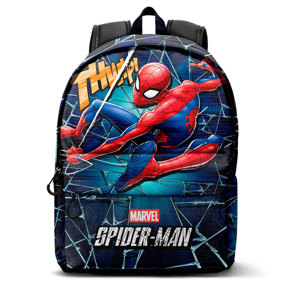 Mochila Marvel de Spider-Man Skills en azul oscuro y rojo