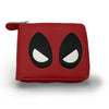 Cartera roja de Deadpool Marvel con cierre de cremallera