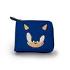 Cartera azul Sonic The Hedgehog con cierre de cremallera
