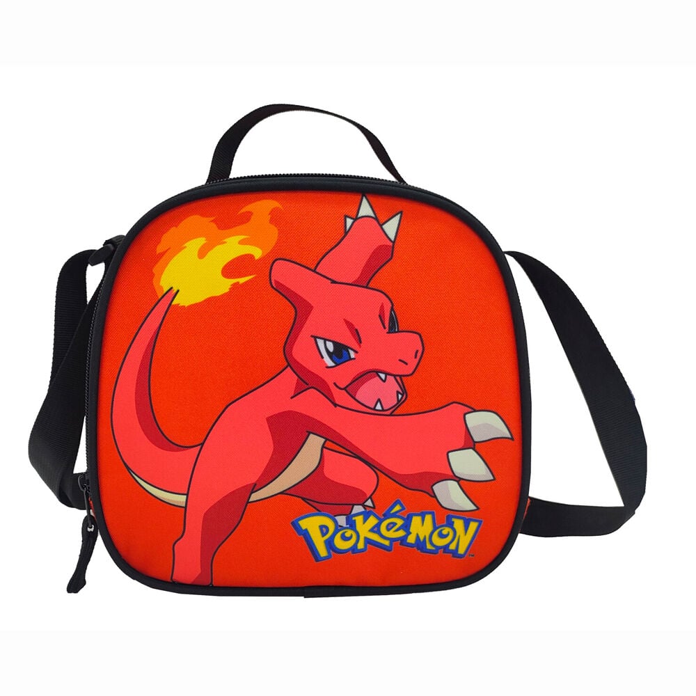 Set escolar Pokémon naranja con trolley, portatodo y bolsa portameriendas - 3