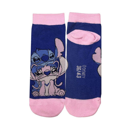 Set de dos pares de calcetines Disney Stitch en azul y rosa - 3