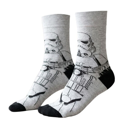 Calcetines Star Wars de adulto con diseño de Stormtrooper en gris y negro - 2
