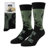Calcetines de adulto The Mandalorian Star Wars en negro y verde