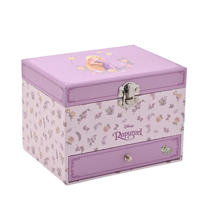 Joyero musical lila de Rapunzel Disney con cajón frontal