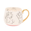 Taza de porcelana de Marie de Los Aristogatos Disney con detalles dorados