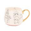 Taza de porcelana Princesas Disney con Ariel y Aurora