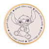 Posavasos redondo Disney Stitch con mensaje Good vibes only
