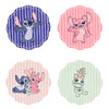 Set de cuatro posavasos de cerámica Stitch Disney con diseños coloridos