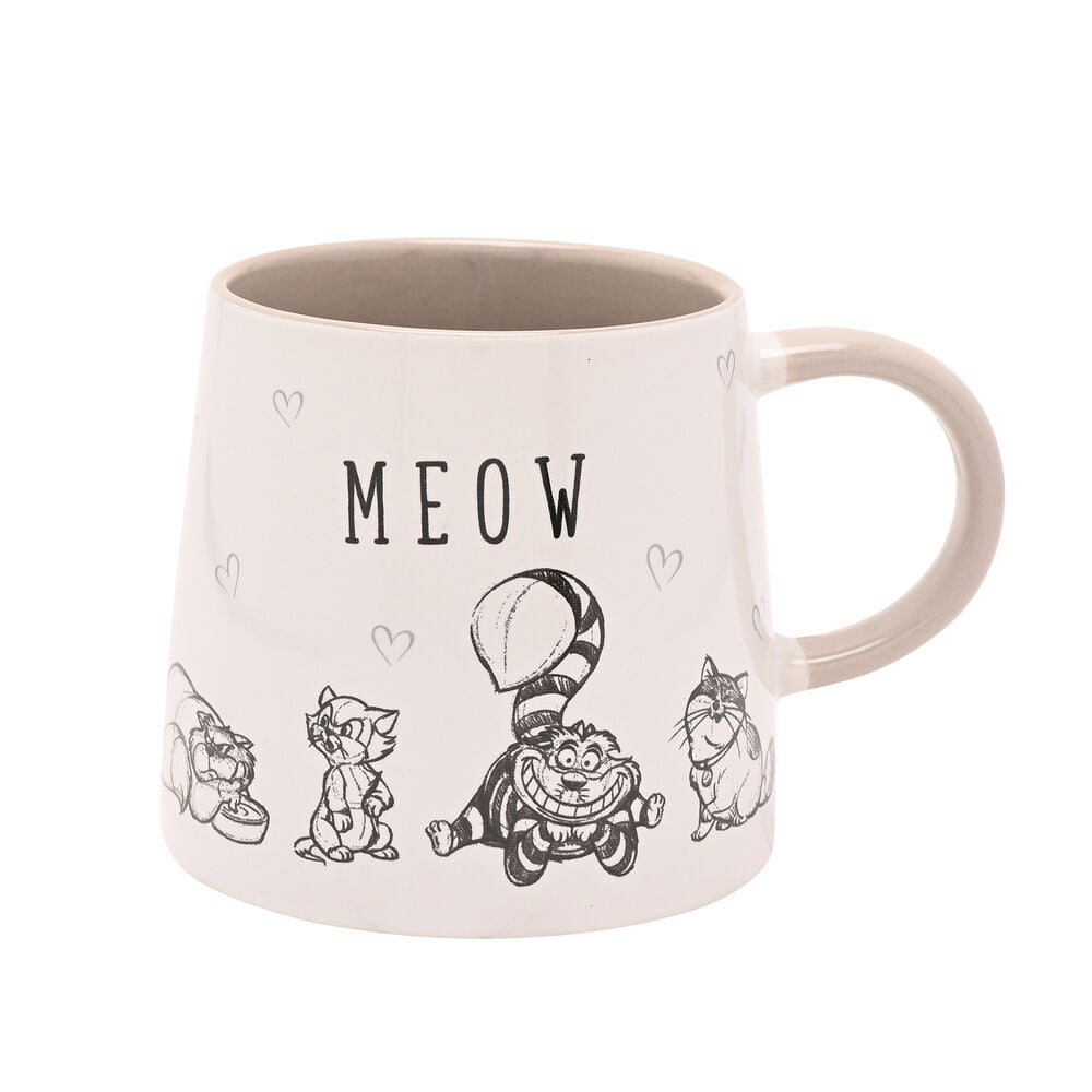 Taza de cerámica Disney Meow con ilustraciones de gatos