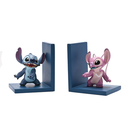 Sujetalibros Disney con figuras 3D de Stitch y Angel