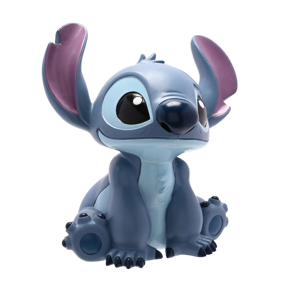Hucha azul de resina con forma de Stitch de Disney