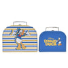 Set de dos cajas de almacenamiento Disney Donald Duck en azul, blanco y amarillo
