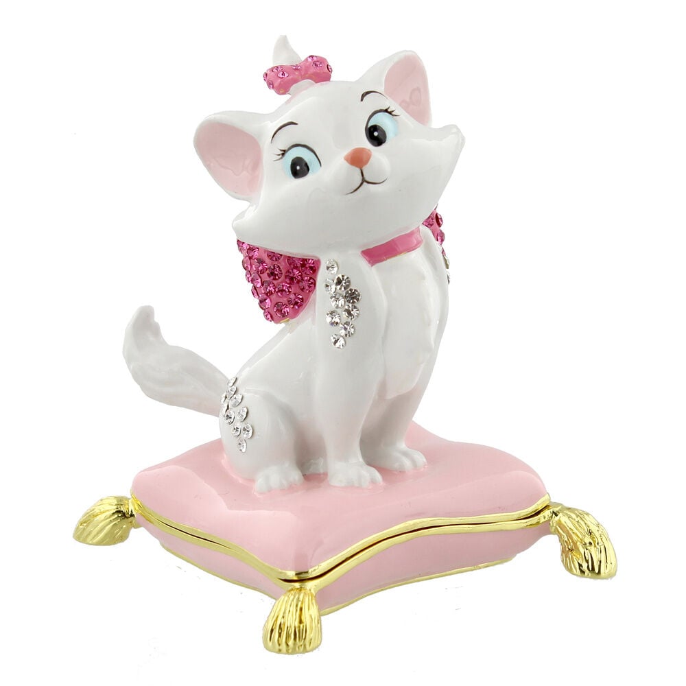 Joyero de Marie de Los Aristogatos Disney sobre base rosa