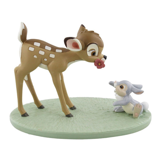 Figura de Bambi y Tambor Disney sobre una base verde