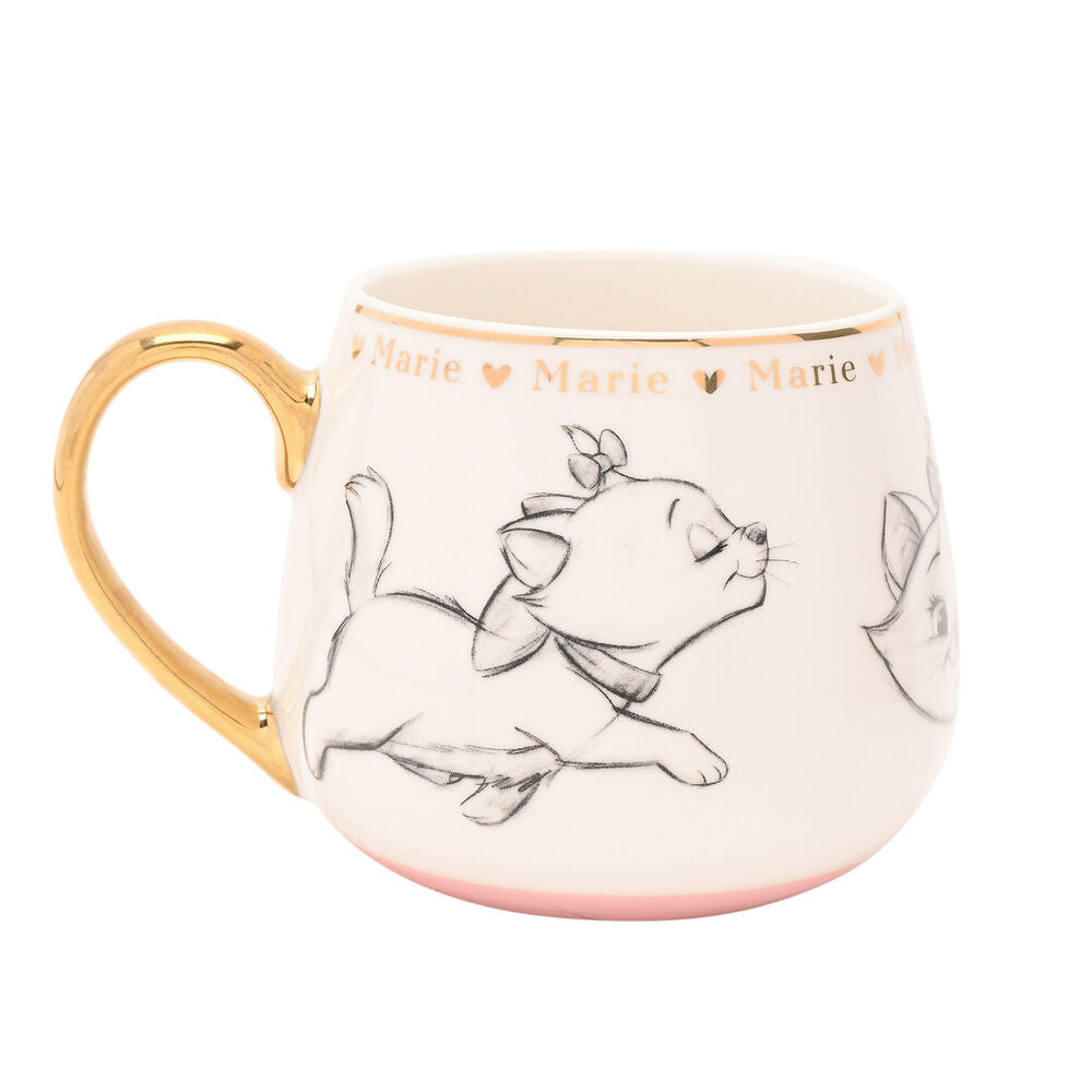 Taza de porcelana de Marie de Los Aristogatos Disney con detalles dorados - 2