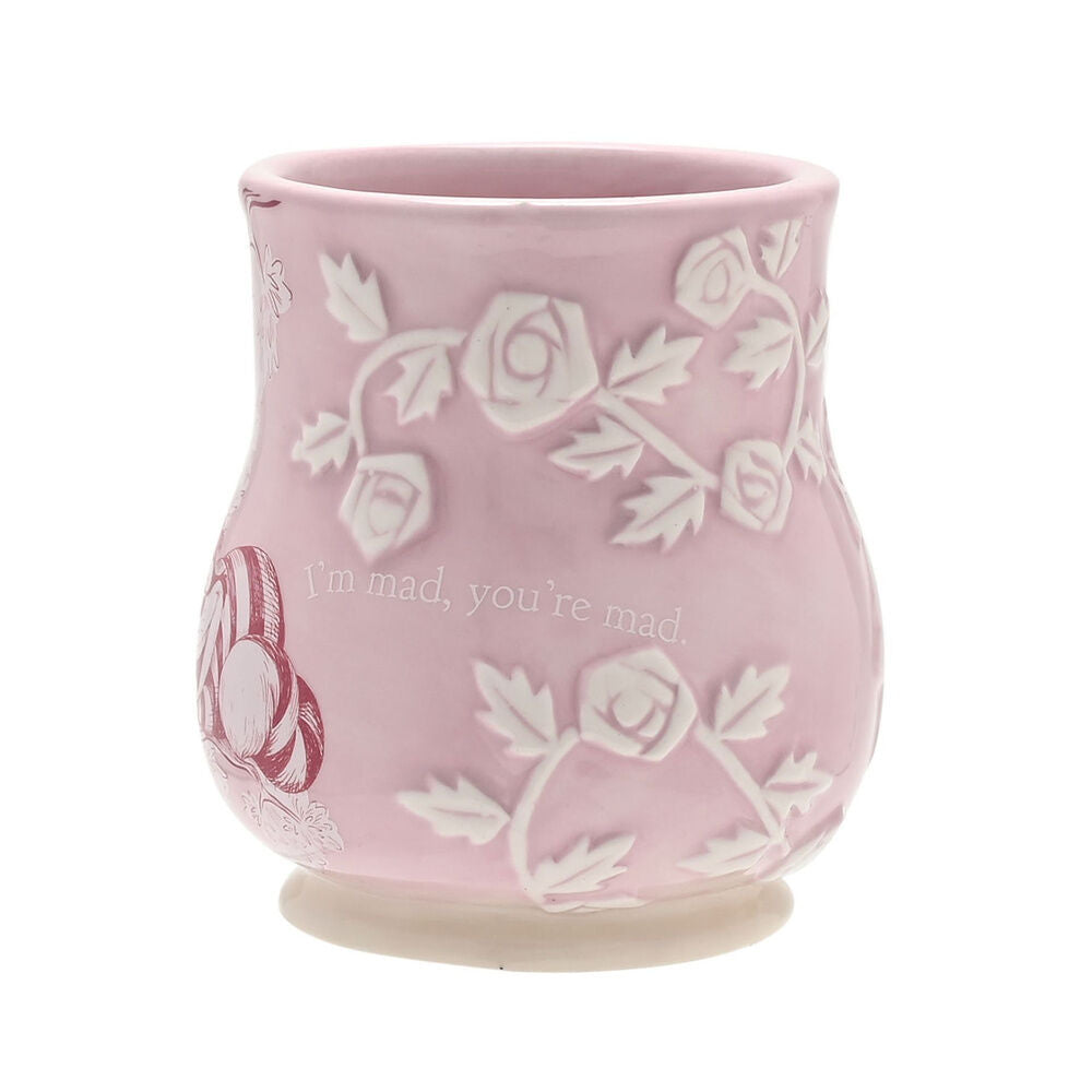 Taza rosa de cerámica del Gato de Cheshire de Disney - 2