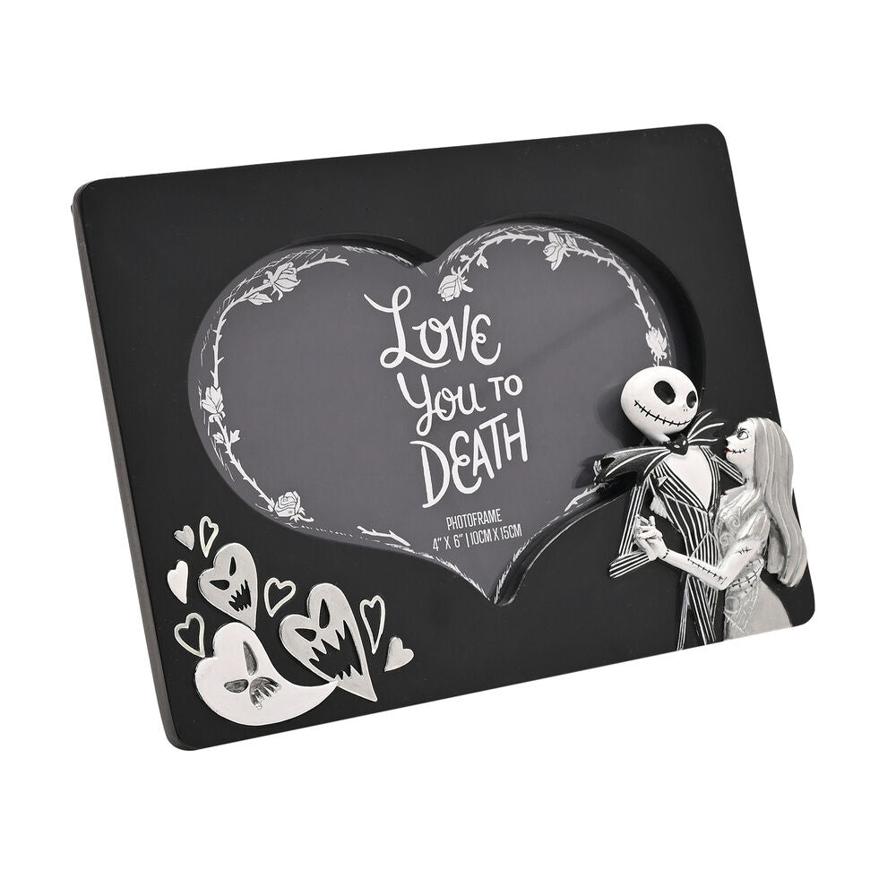 Marco de fotos Love You to Death de Pesadilla antes de Navidad con Jack y Sally - 2