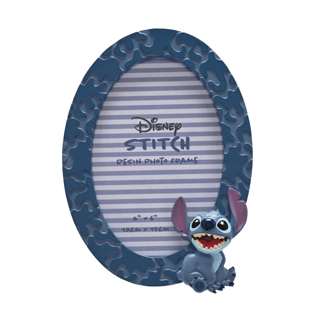 Marco de fotos ovalado azul de Stitch Disney para foto de 10 x 15 cm - 2