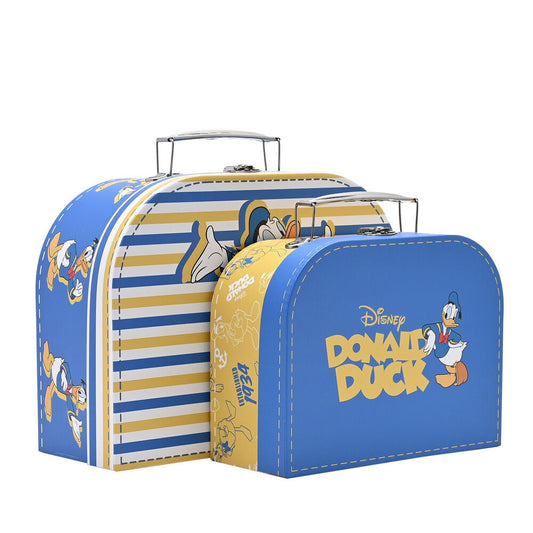 Set de dos cajas de almacenamiento Disney Donald Duck en azul, blanco y amarillo - 2
