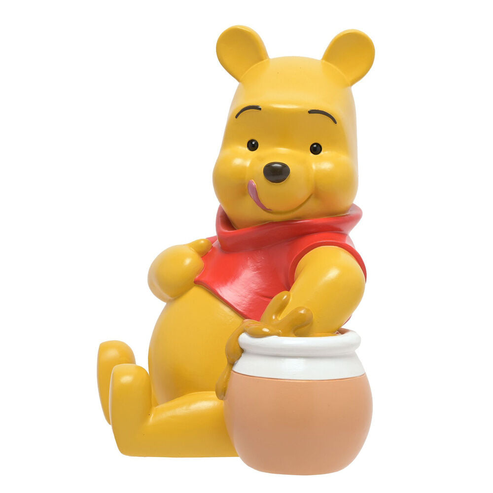Hucha de resina de Winnie the Pooh junto a un tarro de miel - 2