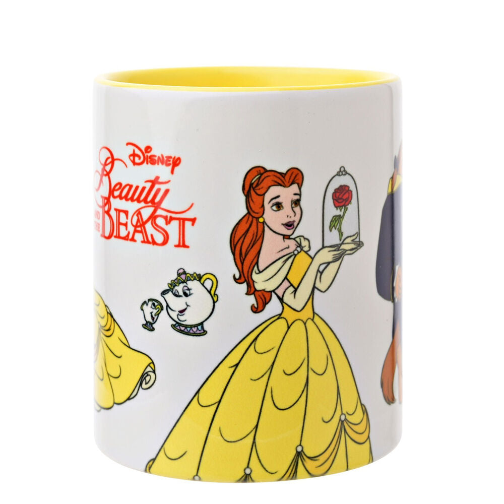 Taza de cerámica de Bella de La Bella y la Bestia Disney, con asa amarilla - 2