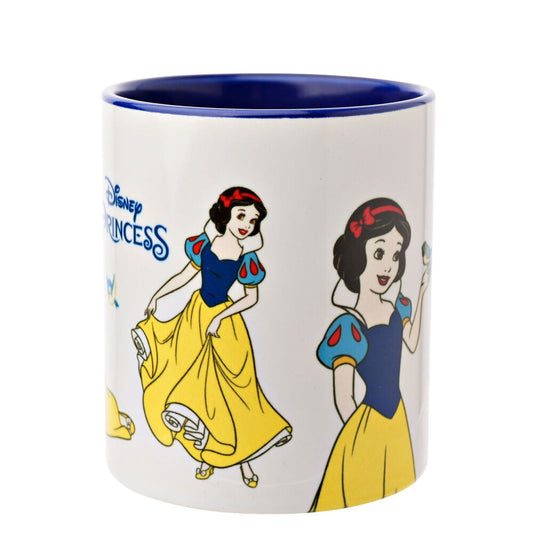 Taza de cerámica Disney de Blancanieves con asa azul - 2