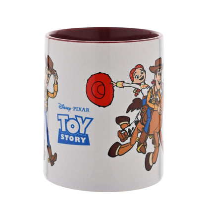 Taza de cerámica de Woody de Toy Story con detalles burdeos - 2