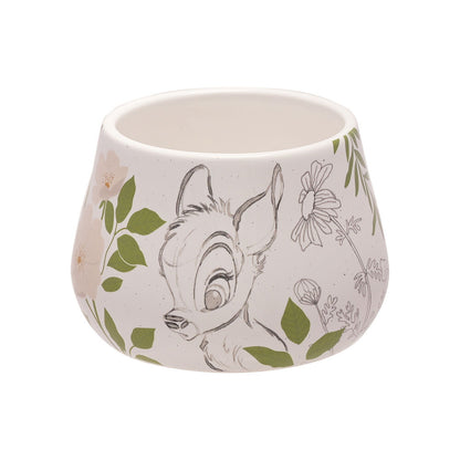 Joyero de cerámica Bambi Disney con tapa e ilustración floral - 2