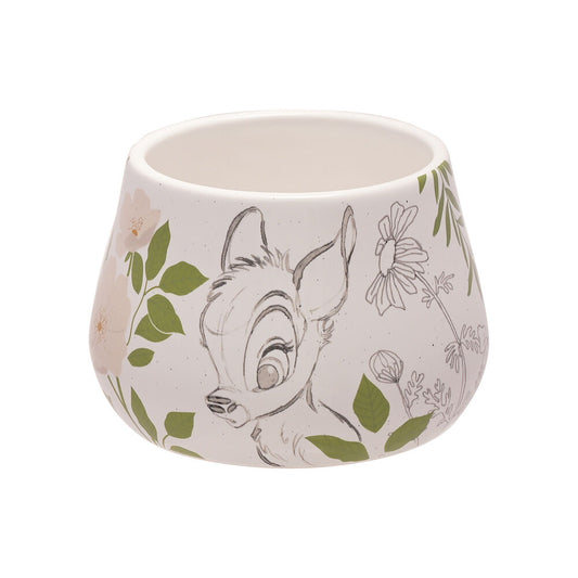 Joyero de cerámica Bambi Disney con tapa e ilustración floral - 2