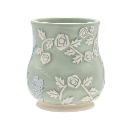 Taza de cerámica Disney del Sombrerero Loco con decoración floral - 2
