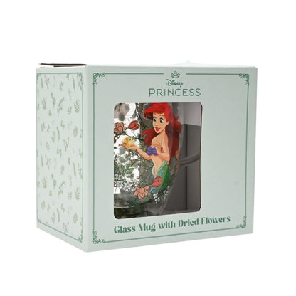 Taza de cristal de Ariel con flores secas y decoración floral - 3
