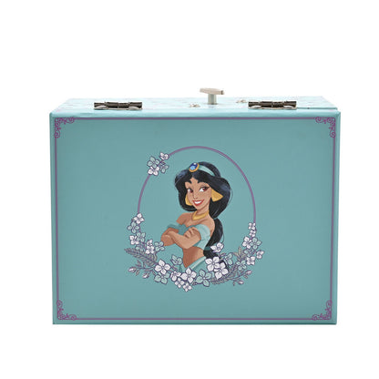 Joyero musical de Jasmine Disney con decoración floral y cajón frontal - 3
