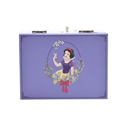 Joyero musical de Blancanieves Disney lila con cajón y diseño floral - 3