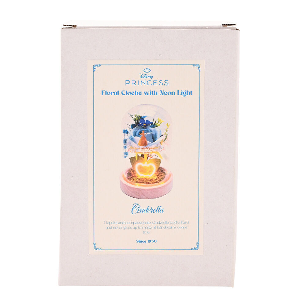 Flor campana de Cenicienta Disney con flor azul y luz de neón - 3