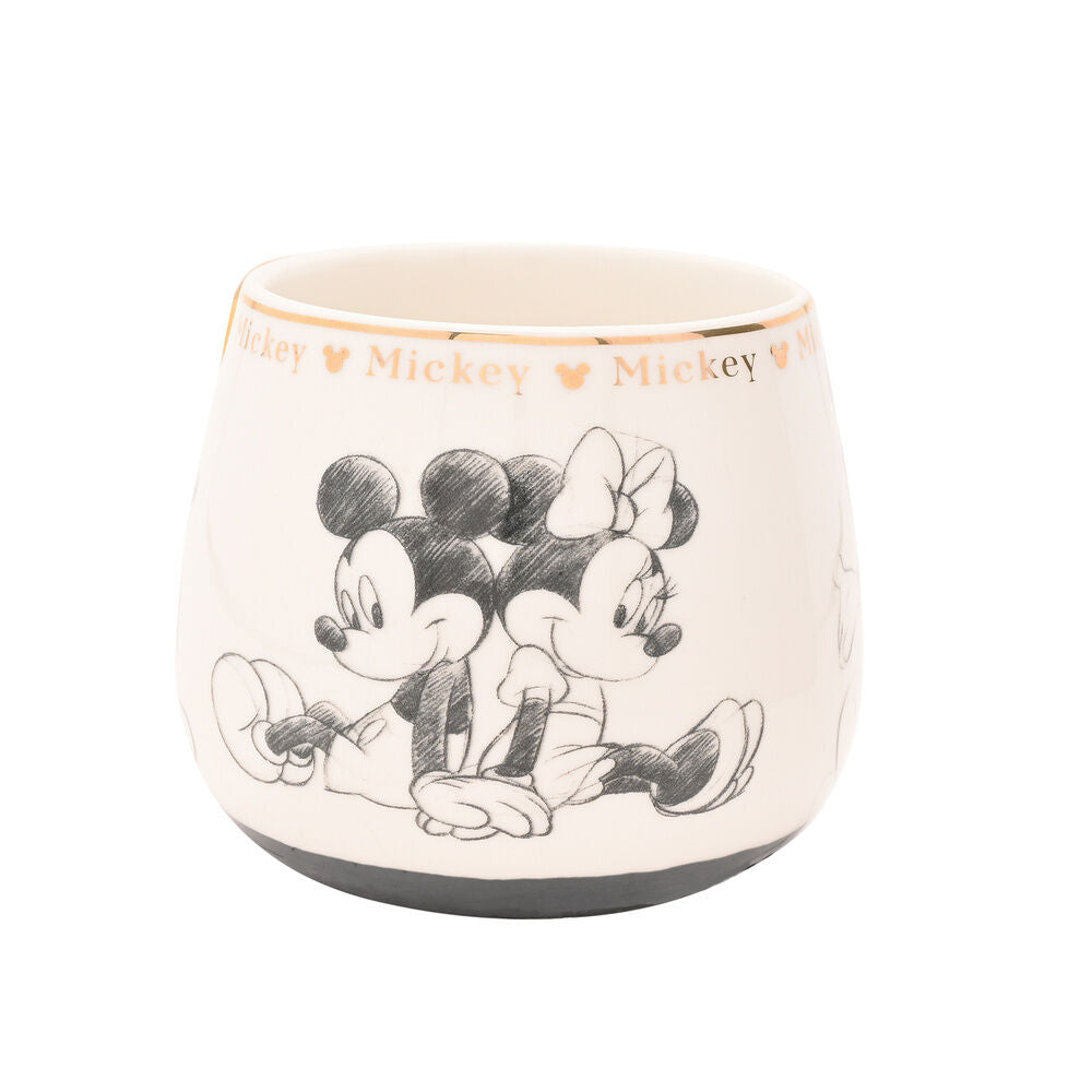 Taza de porcelana china de Mickey Disney con asa dorada - 3