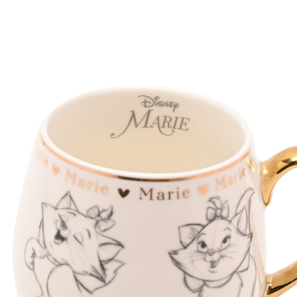 Taza de porcelana de Marie de Los Aristogatos Disney con detalles dorados - 3