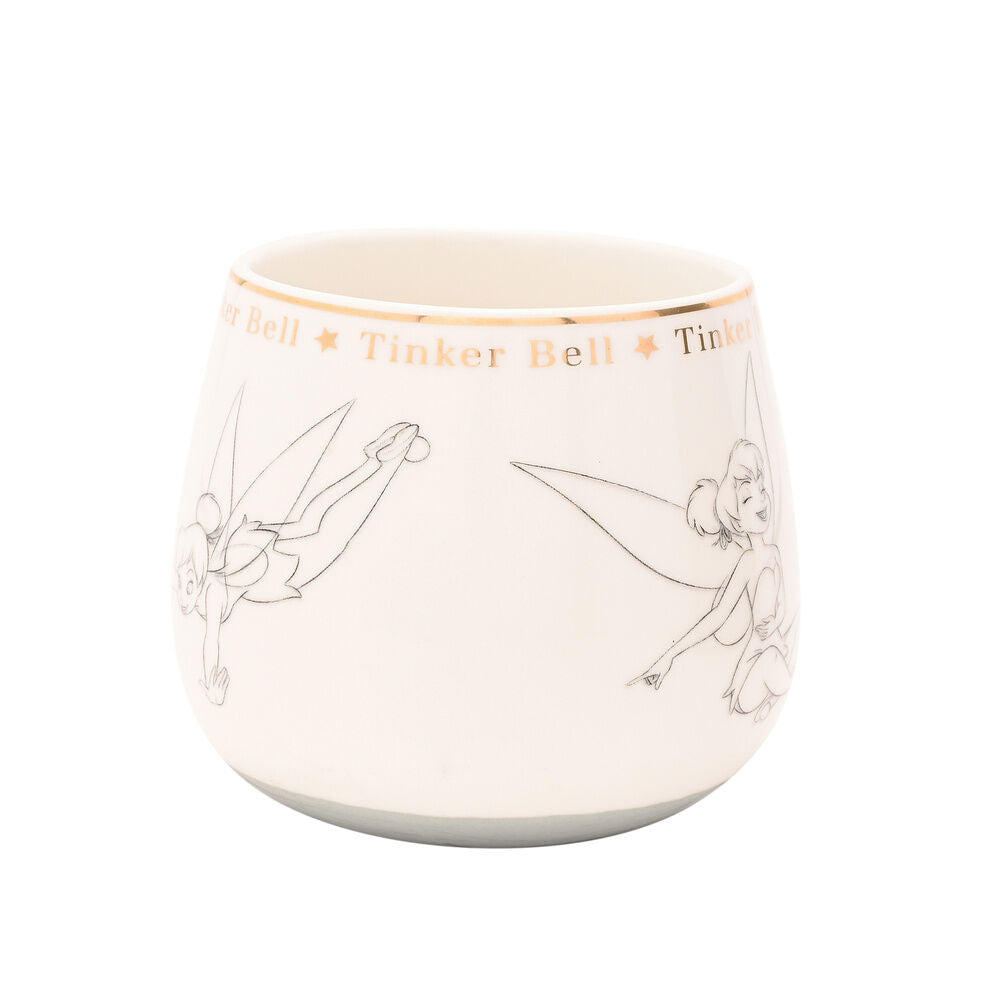 Taza de porcelana china de Campanilla Disney con asa dorada - 3