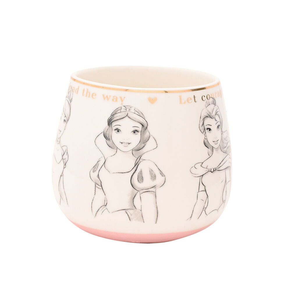 Taza de porcelana Princesas Disney con Ariel y Aurora - 3
