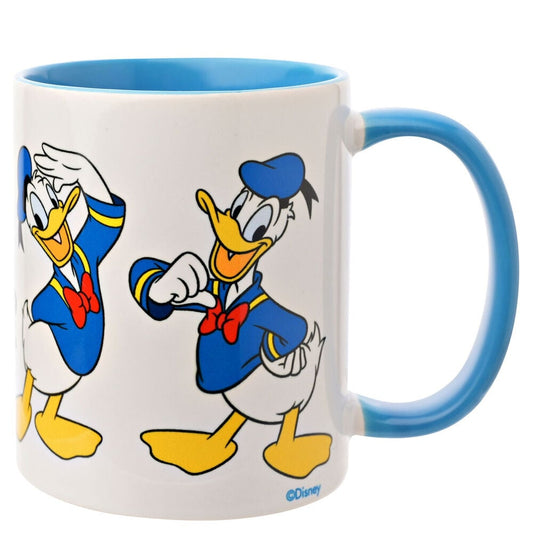 Taza de cerámica Disney del Pato Donald con asa e interior azules - 3
