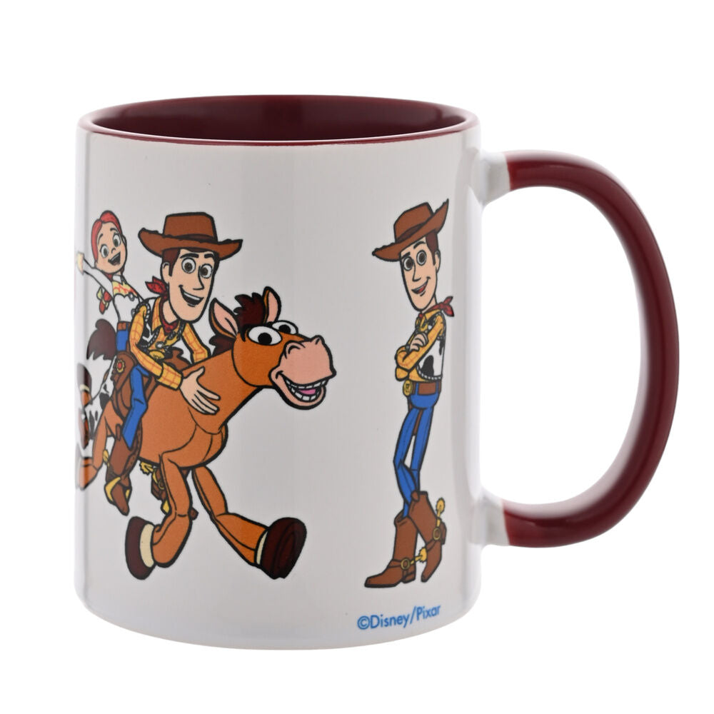 Taza de cerámica de Woody de Toy Story con detalles burdeos - 3